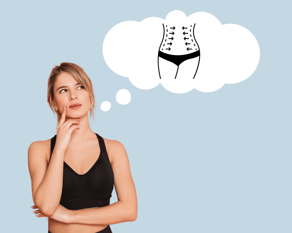 A woman thinking about getting liposuction in Phuket